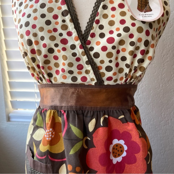 Simply Envogue Dress style Floral Feminine Apron - Picture 5 of 13